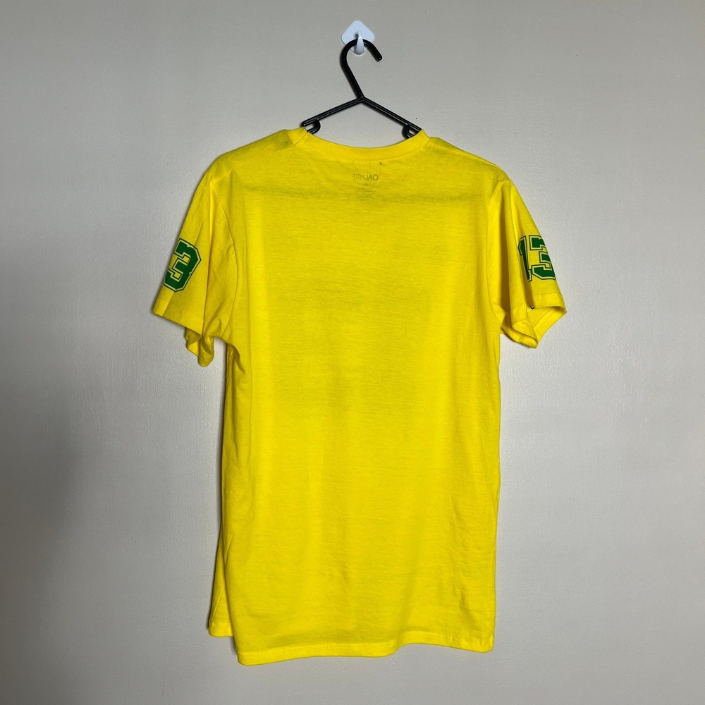On Fire New York 13 Graphic T-Shirt Yellow Green Cotton Short Sleeve XL Mens - Picture 2 of 8